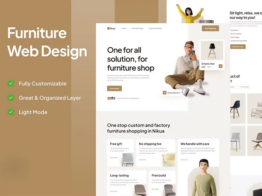 Furniture website design