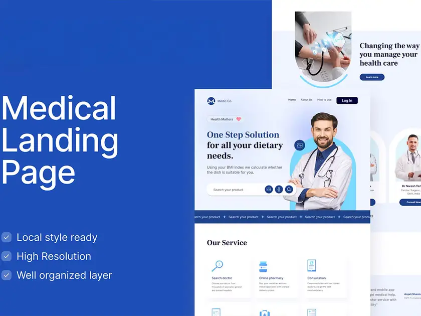 Medical website design