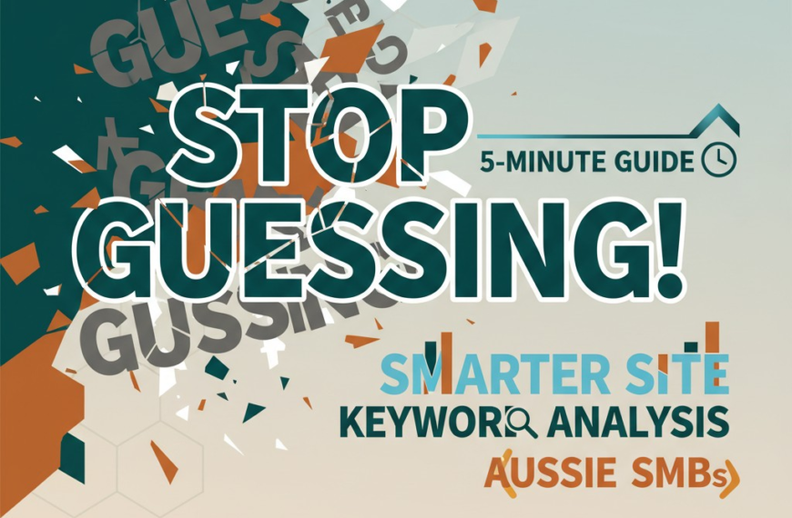 Stop Guessing! Your 5-Minute Guide to Smarter Site Keyword Analysis for Aussie SMBs